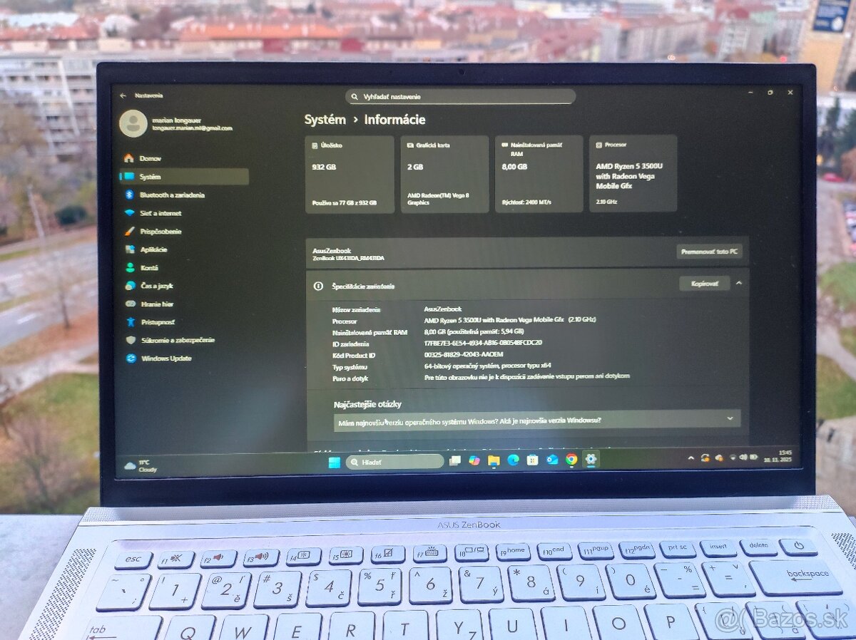 Hliníkový 14" UltraBook Asus ZenBook RM431D - 2