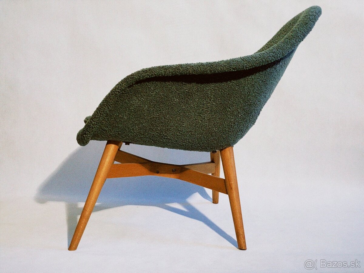 Zelené retro kreslo Miroslav Navrátil - 2