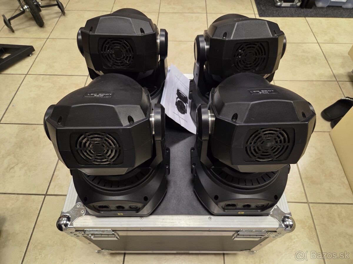 Predám rotačné hlavy 90W led focus,prisma 2x gobo kotúč - 2