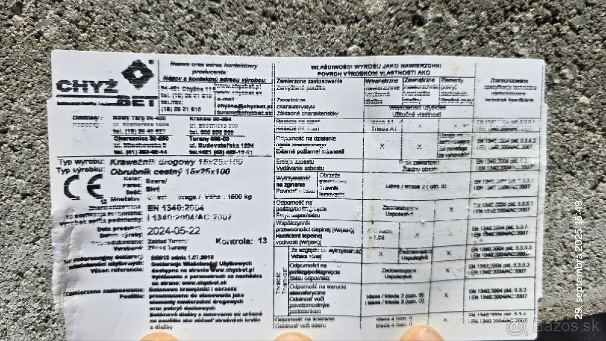 Cestny premium obrubnik - 2