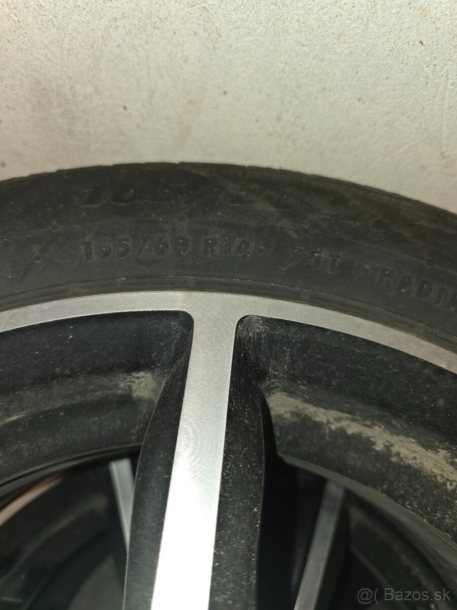 Disky s pneumatikami 4ks 165/60r14 znizena cena - 2