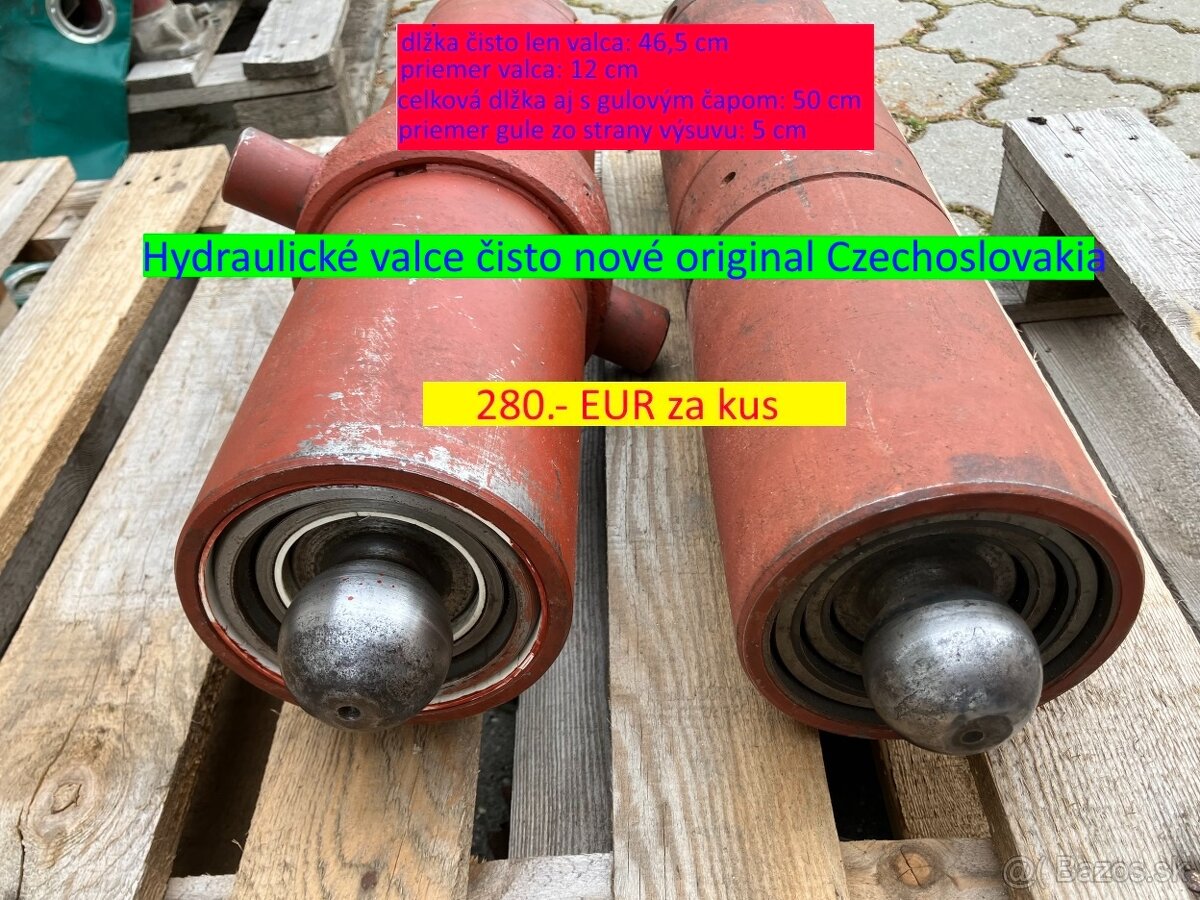 Kyper majler a hydraulický piest na vlečku original ČSSR - 2