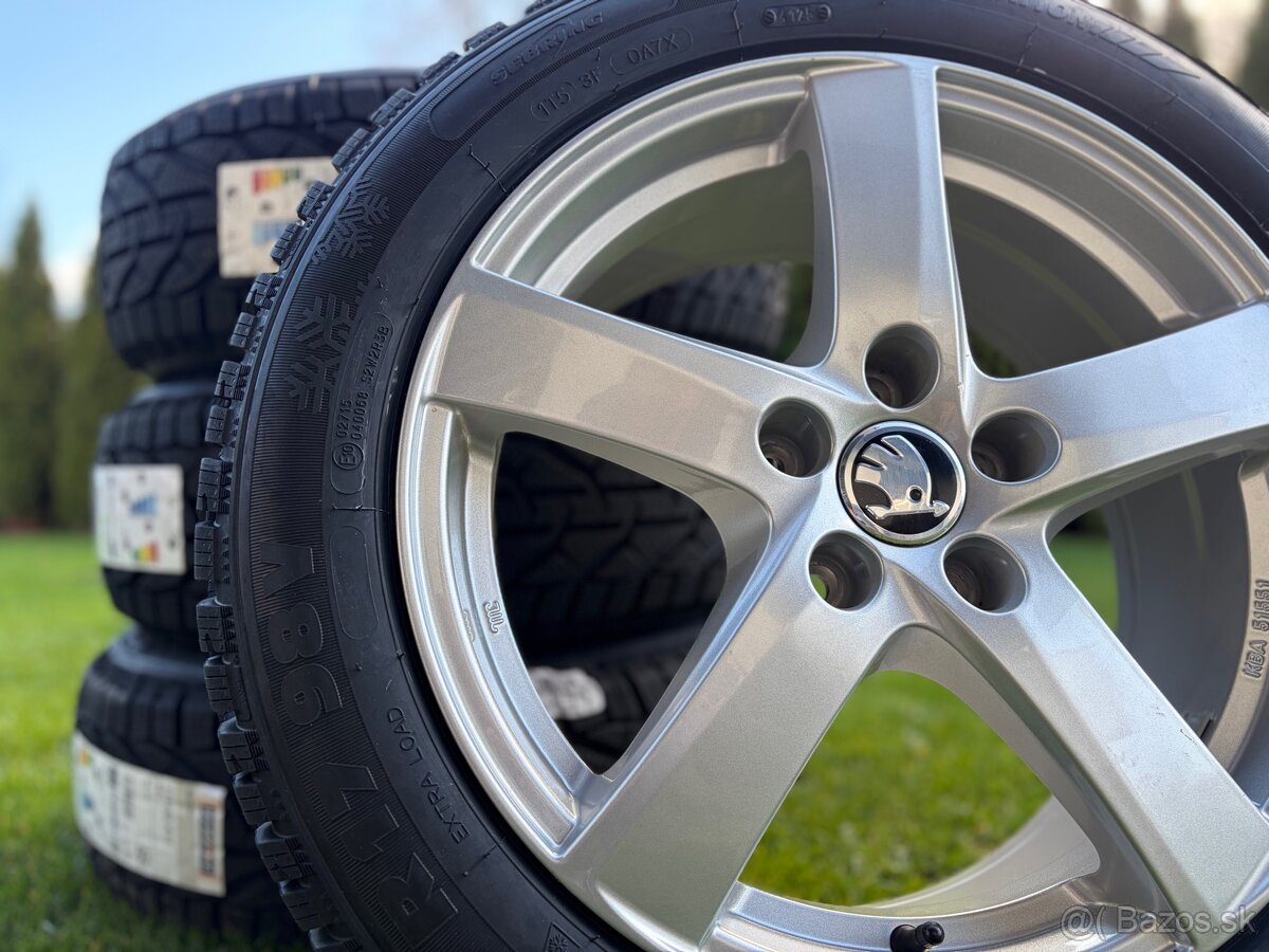 č.20 Zimná sada R17 SKODA SUPERB / NOVÉ PNEU - 2