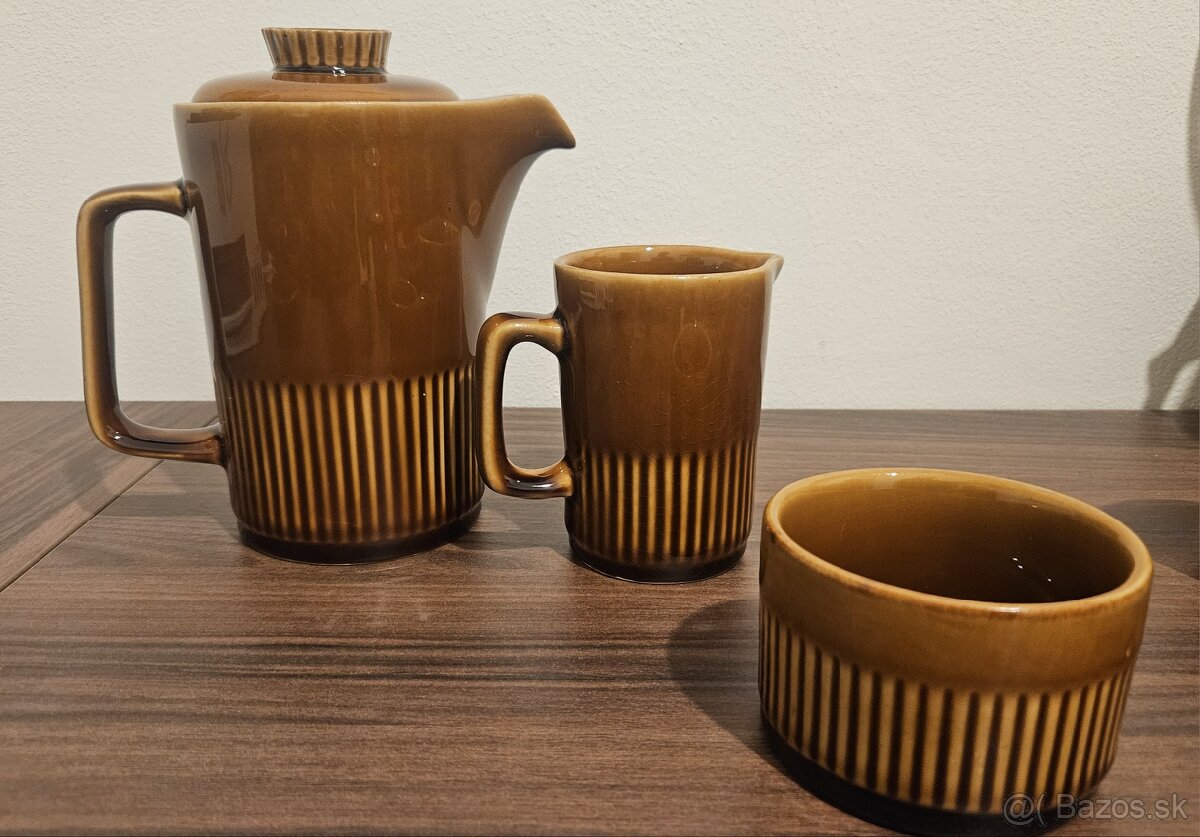 Kávová súprava Kera Vitral Československo Hnedá farba - 2