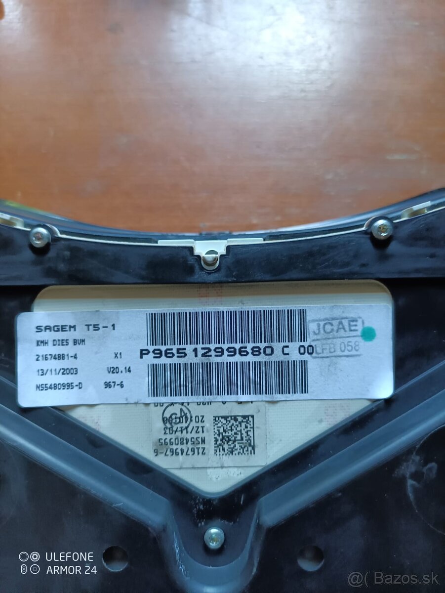 Peugeot 307 SW - Panel pristrojov - 2