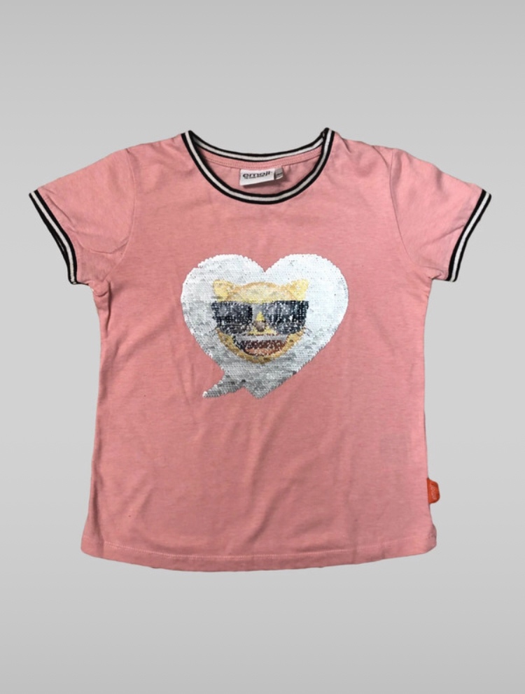 zaujímavé tričko s flitrami pre deti - 2