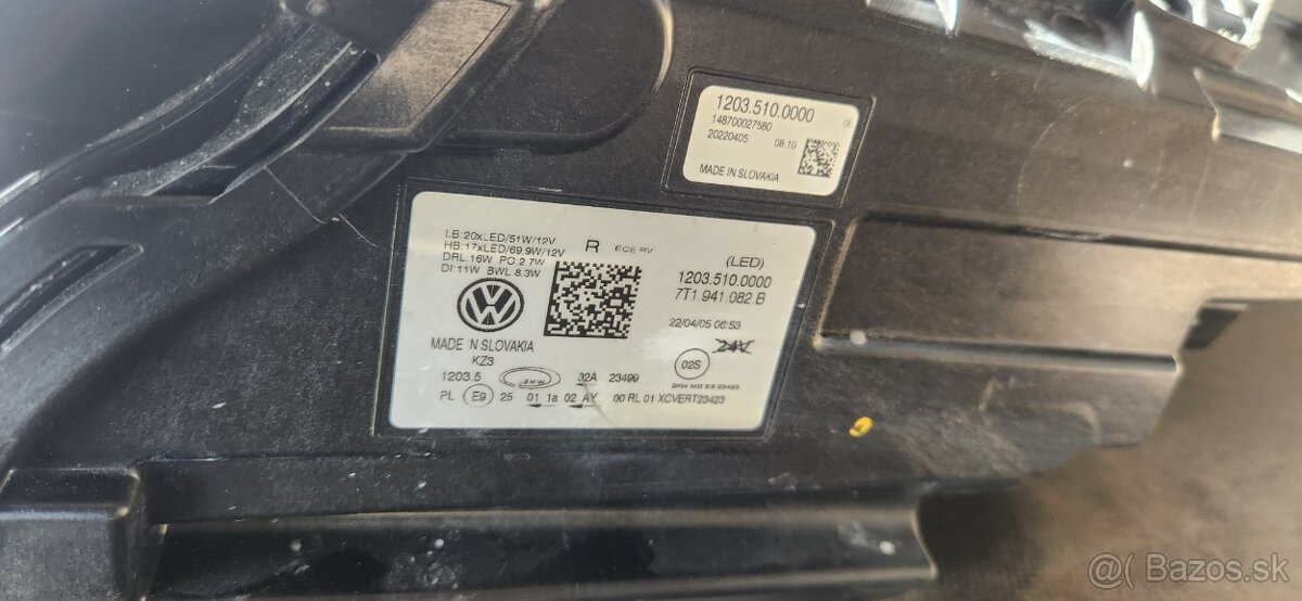 IQ lights VW T7 multivan full led svetlomety - 2