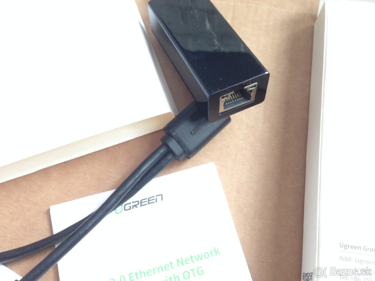Ugreen 30219 ethernet LAN adaptér 2v1 pre PC Android Tablet - 2