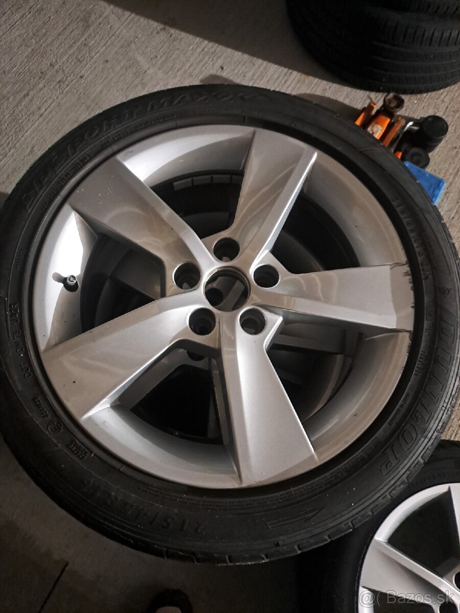 5x100 R16 Škoda 215/45 Letné pneu Dunlop - 2