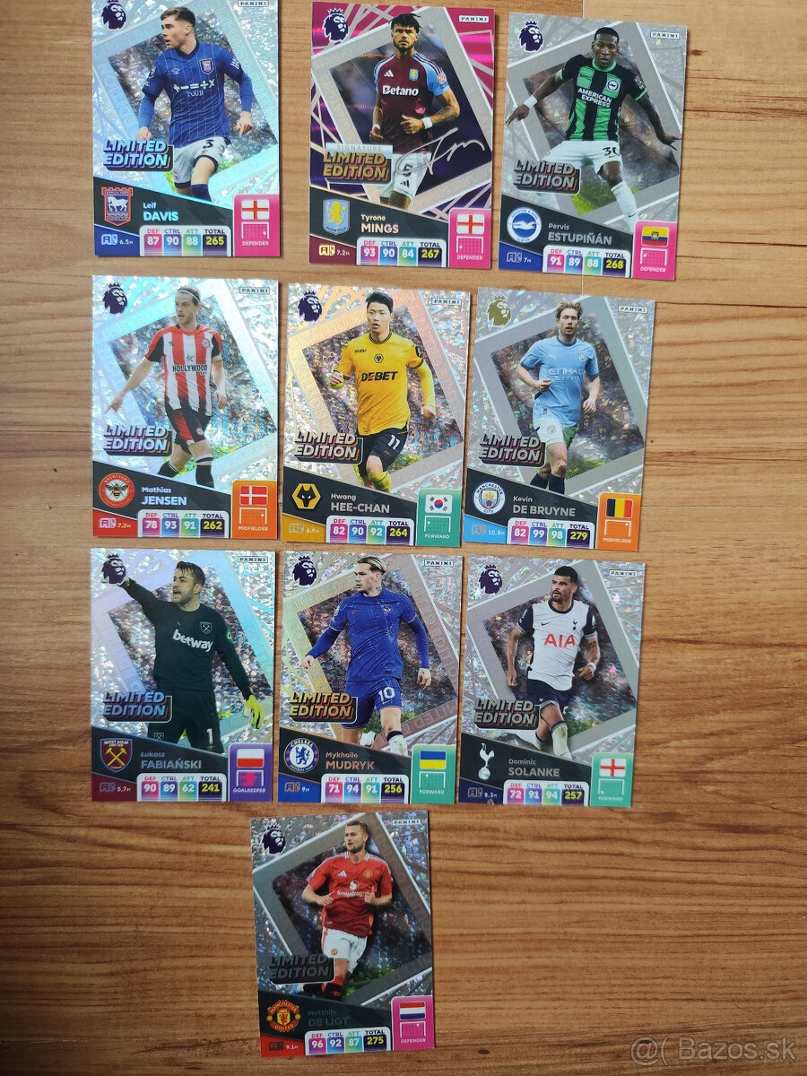 Futbalové kartičky Adrenalyn Premier League 2025 - 2