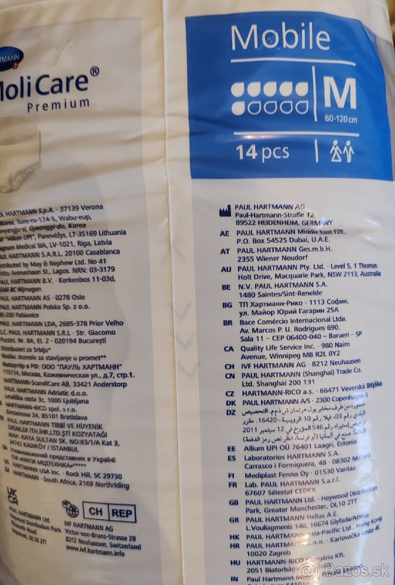 Nohavičkové plienky pre dospelých, M - 2