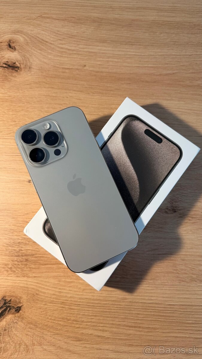 📱 iPhone 15 Pro – 256 GB – Natural Titanium – TOP stav - 2