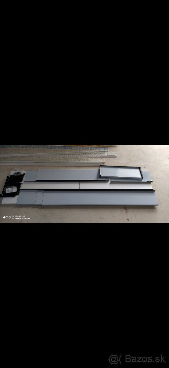 Vonkajšie parapety, ťahaný hliník v odtieni antracit - 2