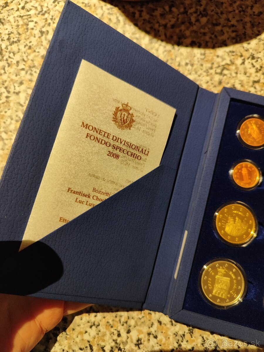 Sada mincí Proof San Marino 2008 - 2