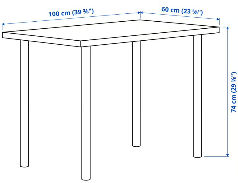 Písací stôl LINNMON / ADILS - IKEA - 2