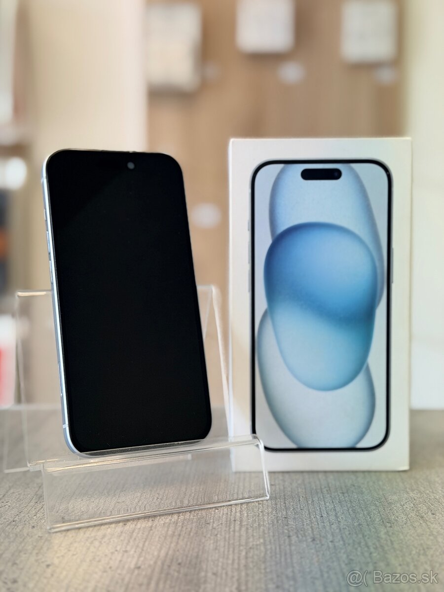 100% BATÉRIA - Apple iPhone 15 128GB Blue - 2