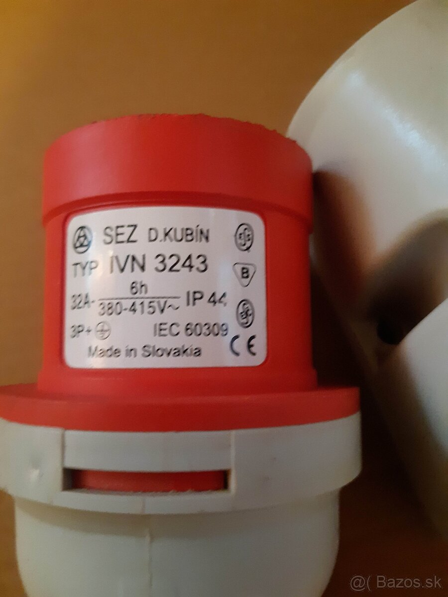 Zástrčka 32A + zásuvka 32A - 2