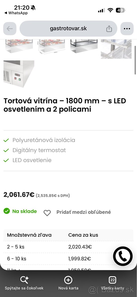Vitrína na koláče - 2