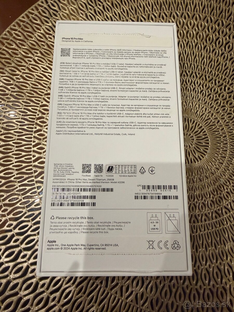 iphone 16 pro max 256gb ZLATÝ - 2