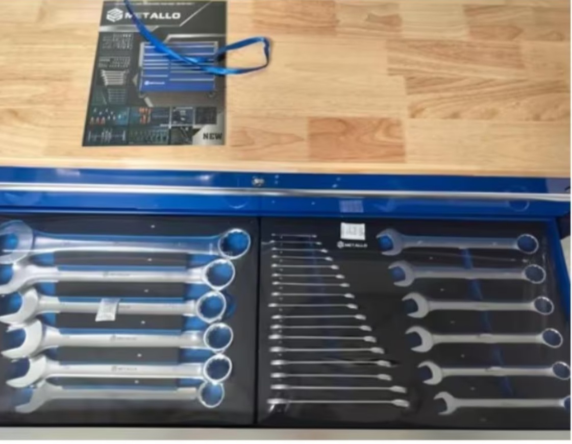 Dielenský vozík METALLO PRO s náradím – 11 zásuviek / komple - 2