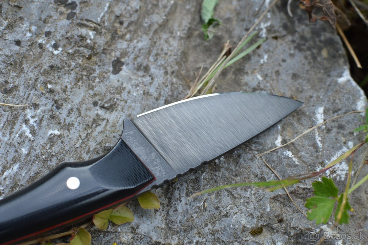 EDC nôž S390 – ručná výroba, kožené puzdro - 2