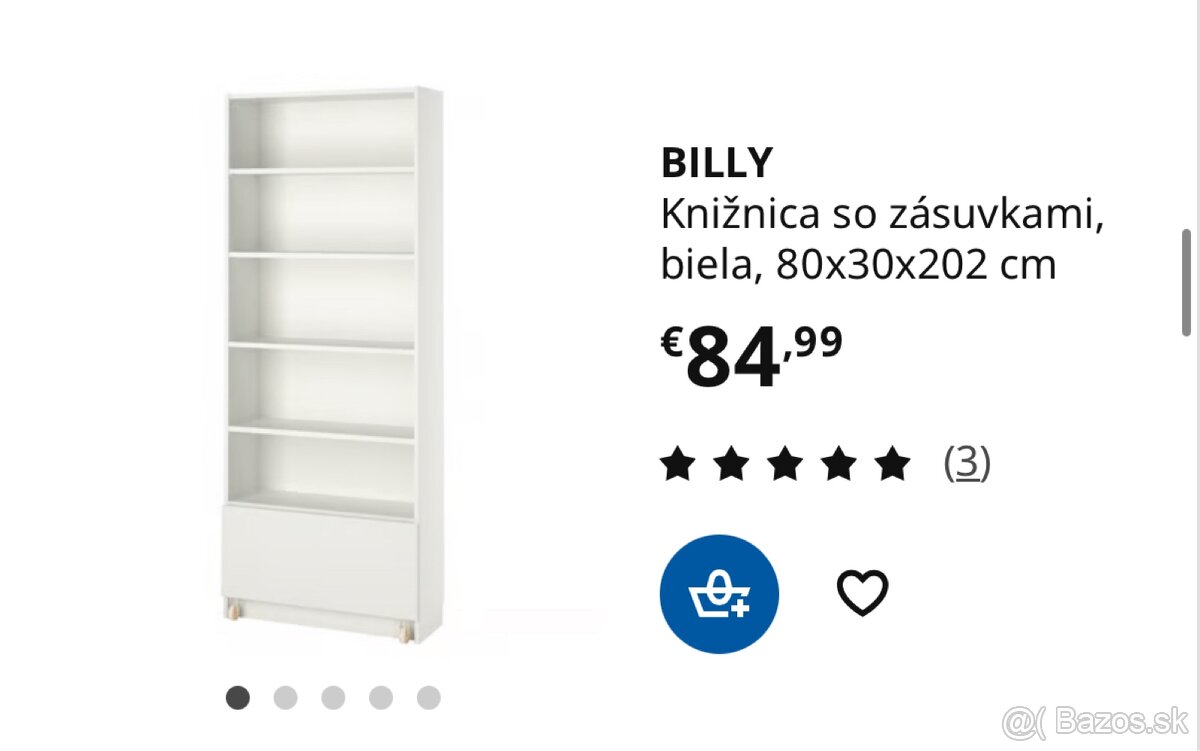 Knižnica Ikea 80x30x202 cm x 2 - 2