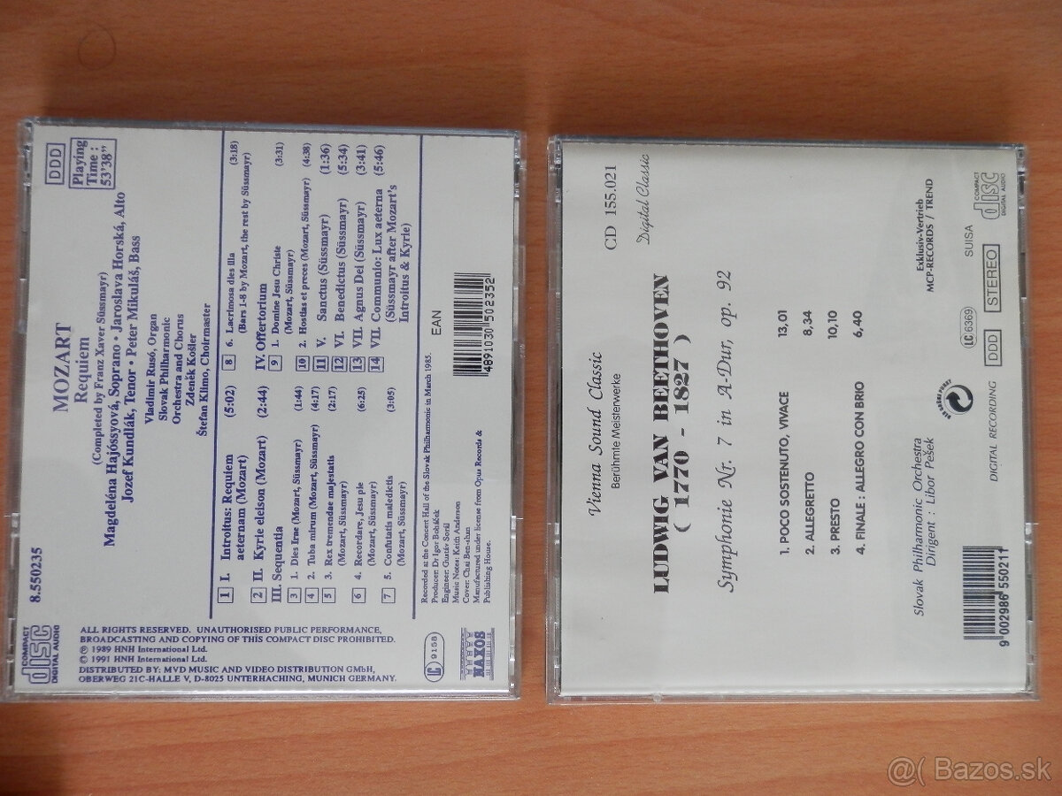 Slovenská filharmónia MOZART BEETHOWEN 2xCD - 2