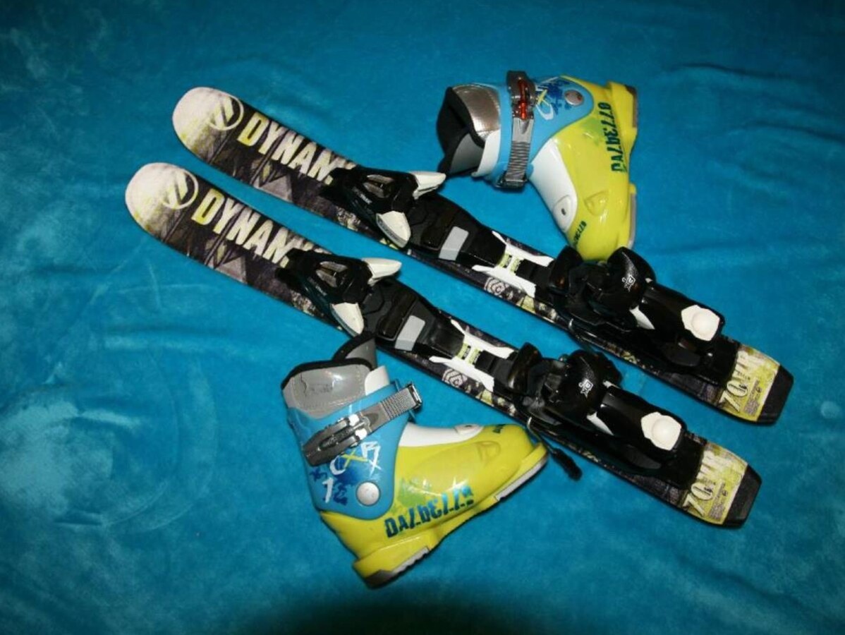detské lyže Dynamic 70 cm , lyžiarky Dalbello - 2