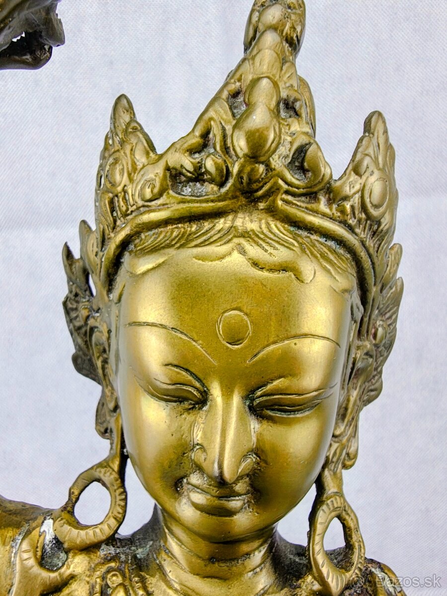 Veľká bronzová socha Tara Mudra Maja 52cm - Nepál - 2