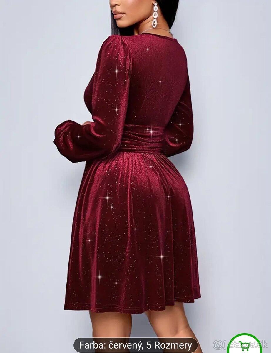 Dámske šaty bordové XL nové - 2