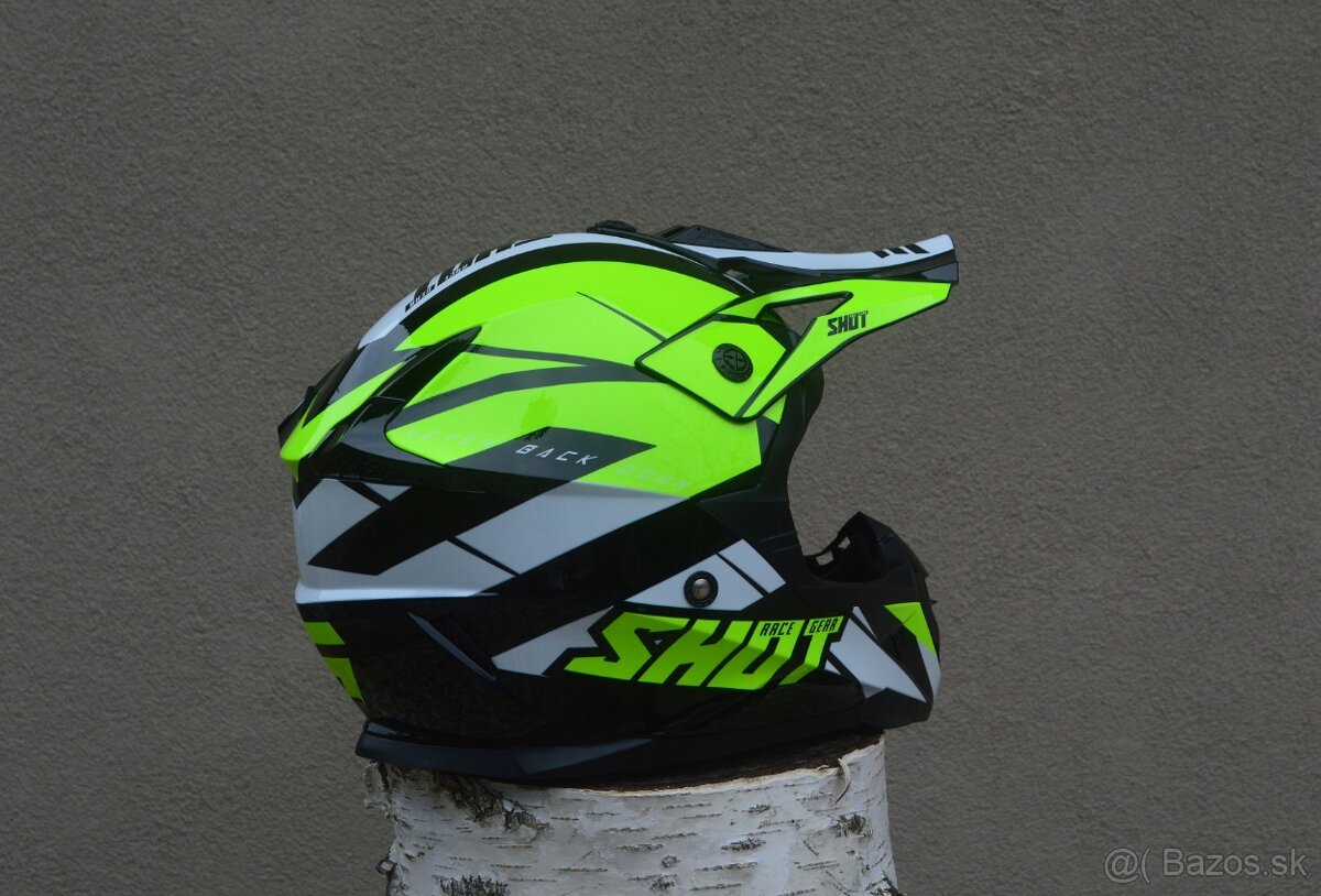 Predám prilba helma shot žltá biela - 2