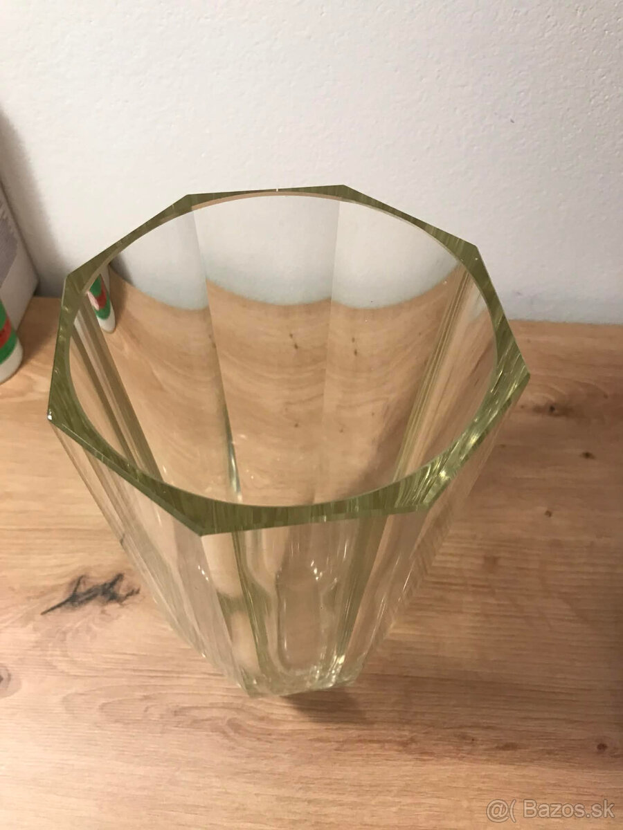 sklenená váza - 8uholníková - 2
