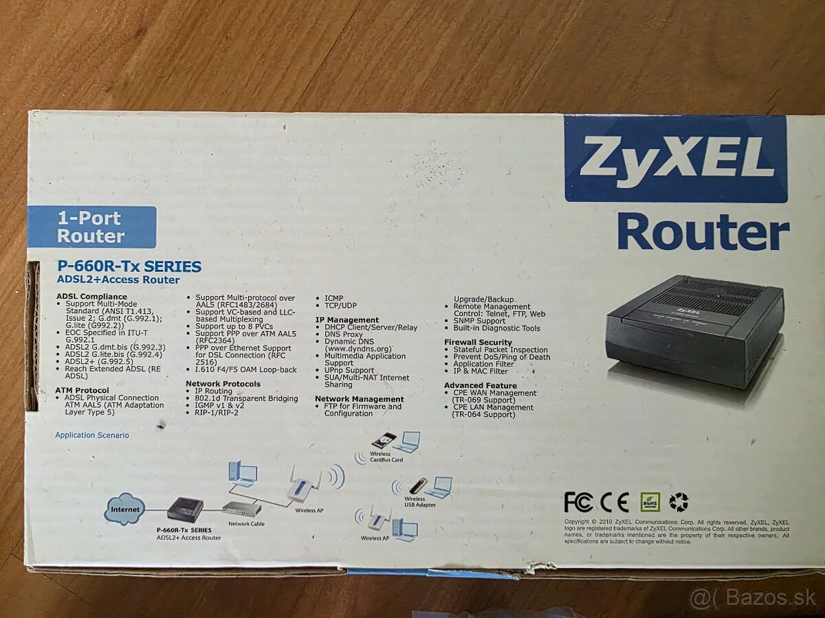 ADSL2 router Zyxel P-660R-Tx - 2