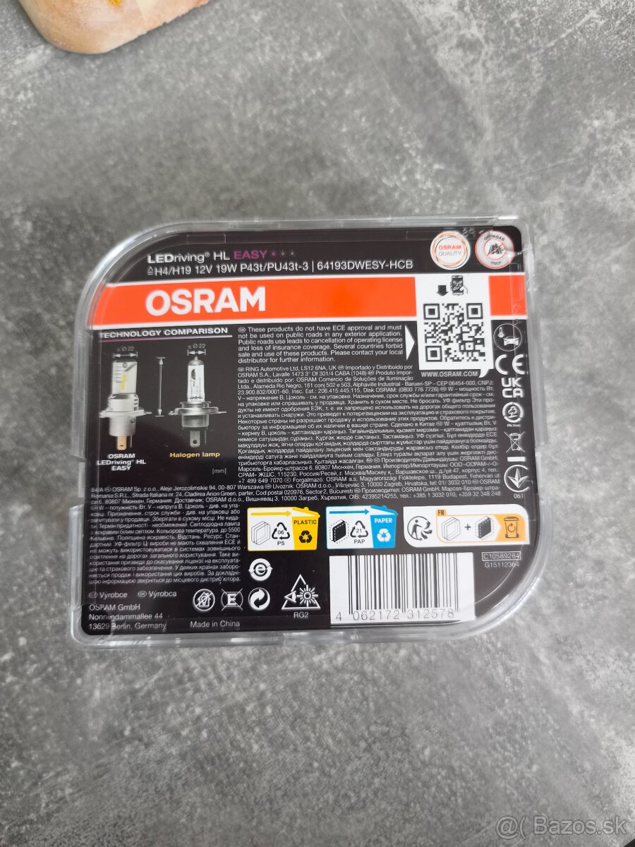 Osram LEDriving HL Easy H4/H19 - 2