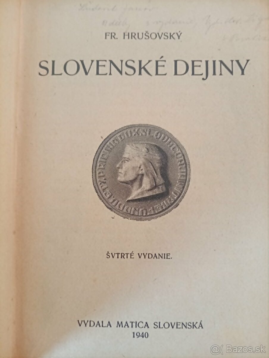 Fr. Hrušovský : Slovenské dejiny (1940) - 2