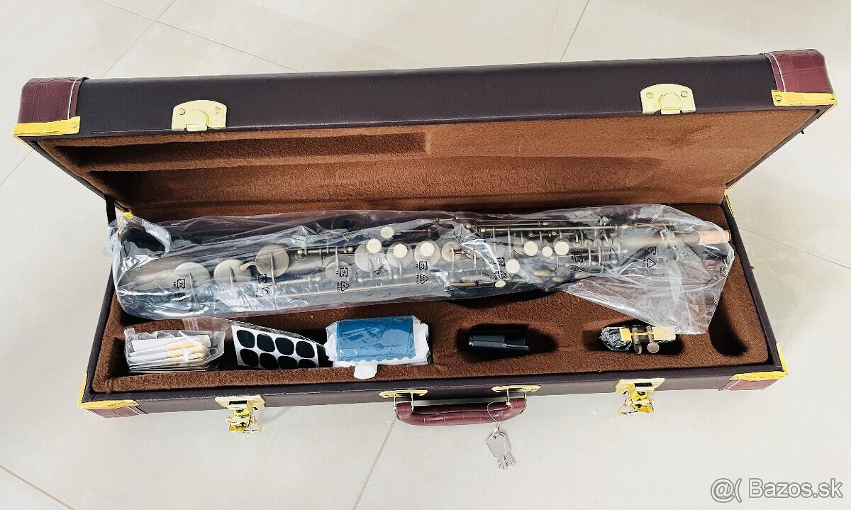 Predám nový B- SOPRÁN saxofón- kópia k modelu SELMER MARK VI - 2