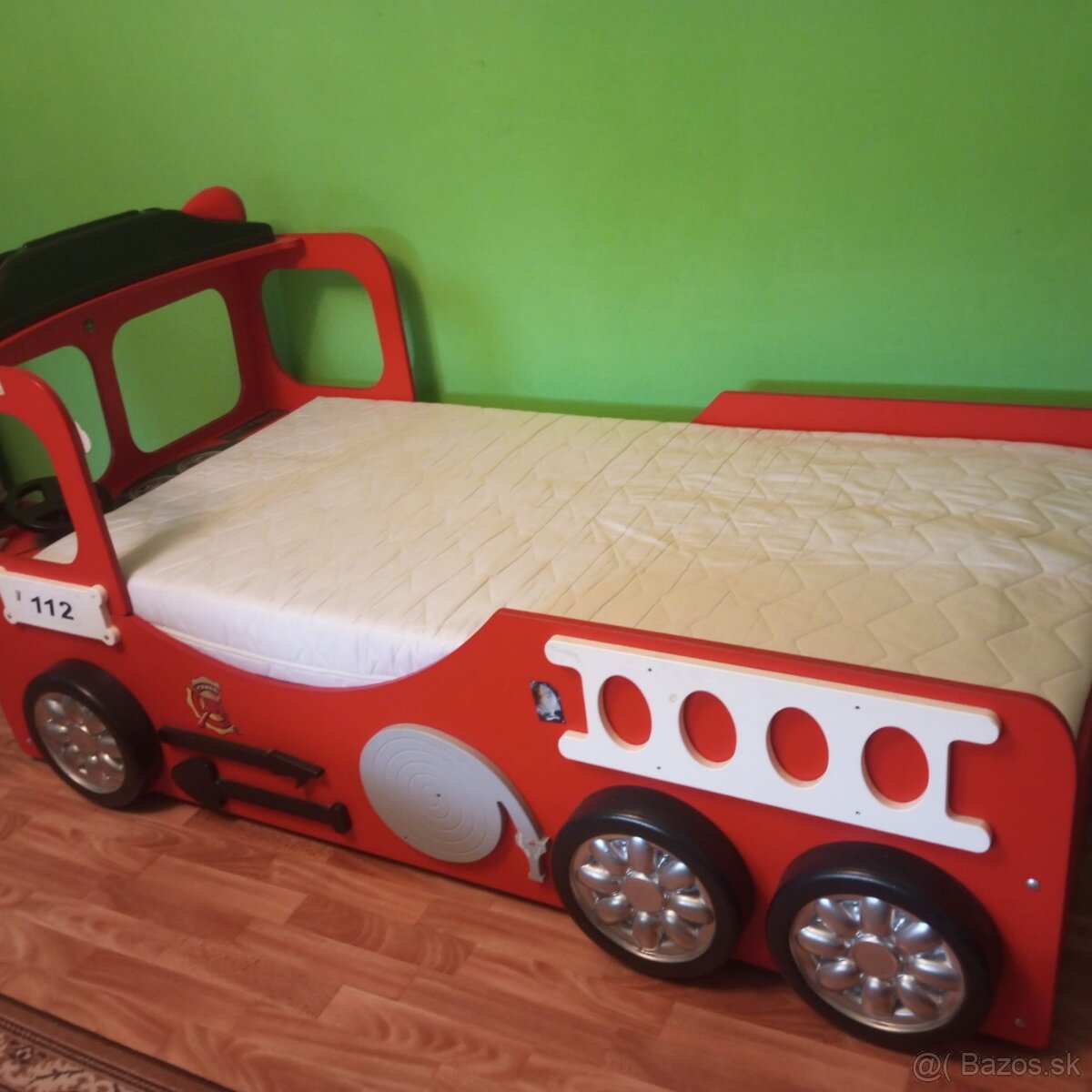 Detská auto posteľ Hasiči - 2