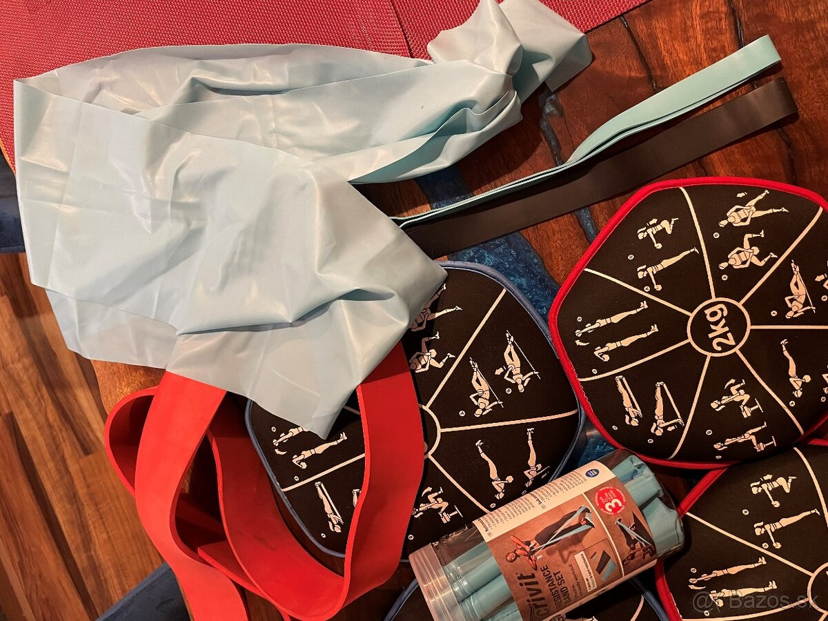 Fitness pomôcky pieskové závažia, expandery - 2