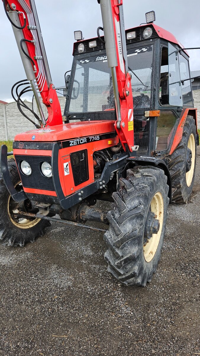 Zetor 7745 s tp( čeelny naakladacc) - 2