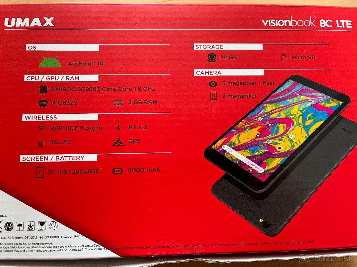 Tablet Umax VisionBook 8C LTE - 2