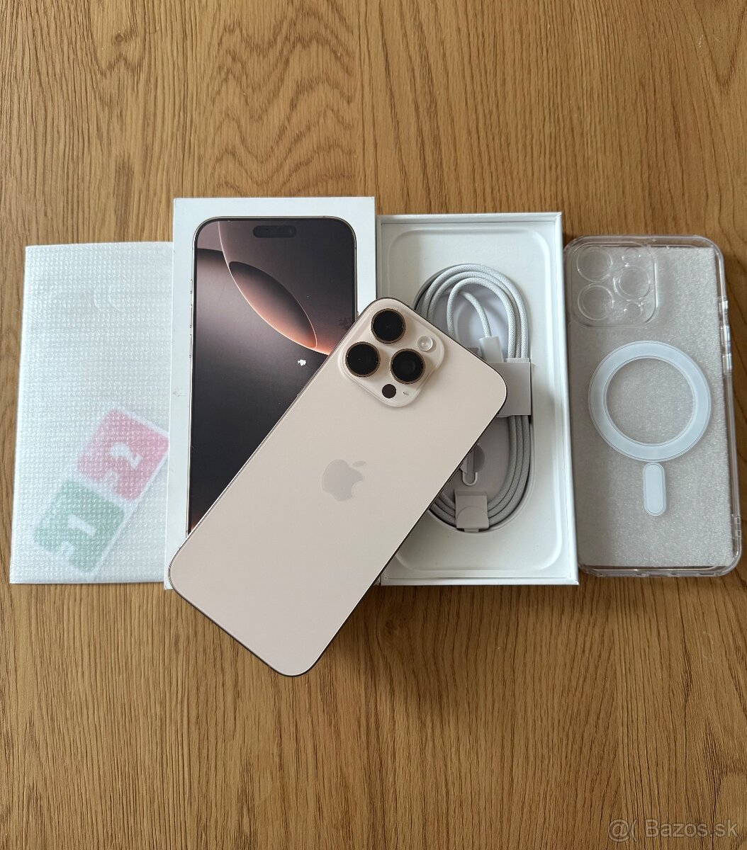 iPhone 16 Pro Max 256 gb Desert Titanium v záruke - 2