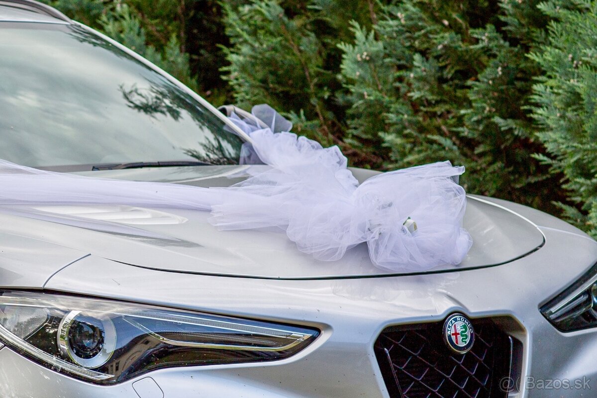 Svadobná mašla na auto - 2