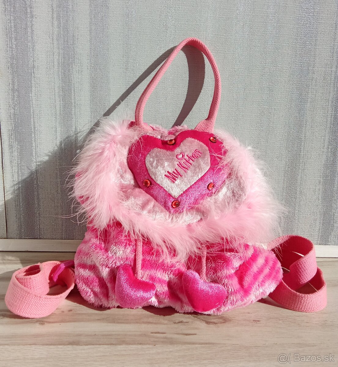 3 dielna súprava-batoh,peňažen.a záložka My Kitten - 2