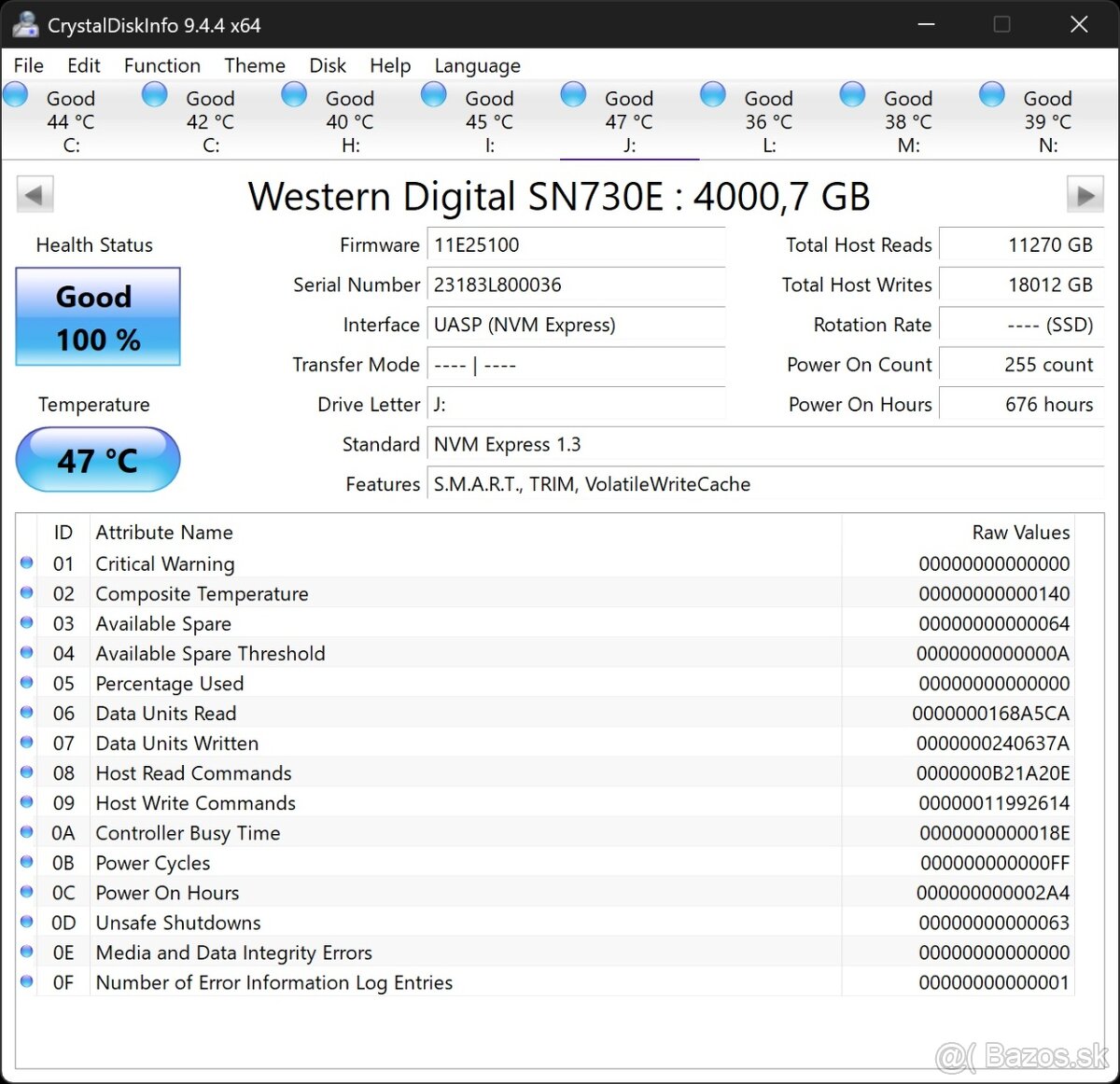 SanDisk Extreme Portable SSD 4TB (R/W1000MB/s) – 100% stav - 2