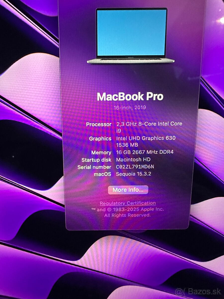 MacBook pro 2019 16inch - 2