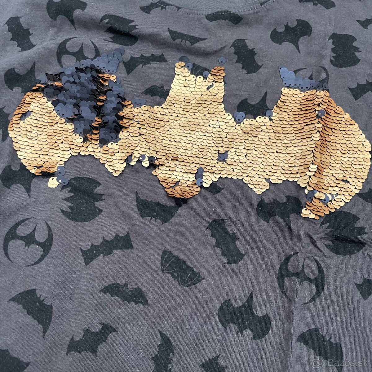 Batman tričko s flitrami v 128 - 2
