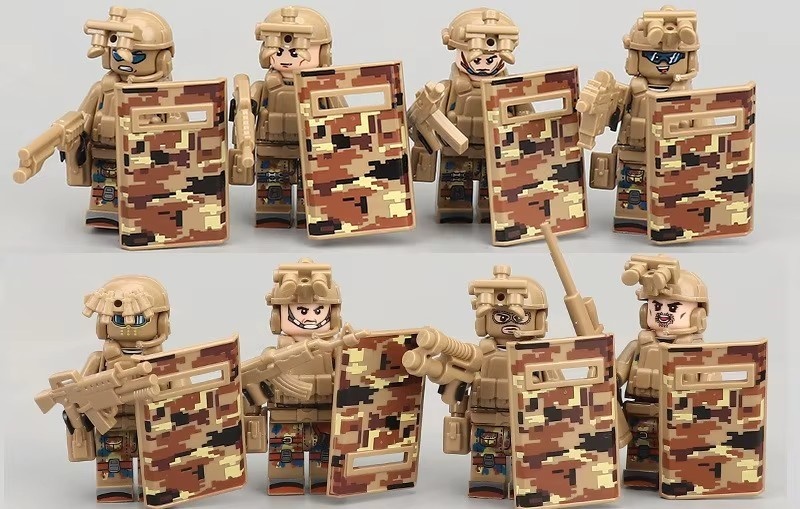 8 ks sada pustnych vojakou so stitmi - 2