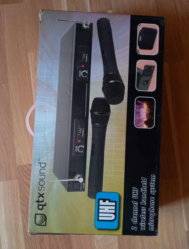Bezdrôtové mikrofóny QTX-sada - 2