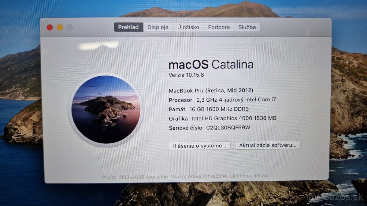MacBook Pro 15,4" Retina - 2