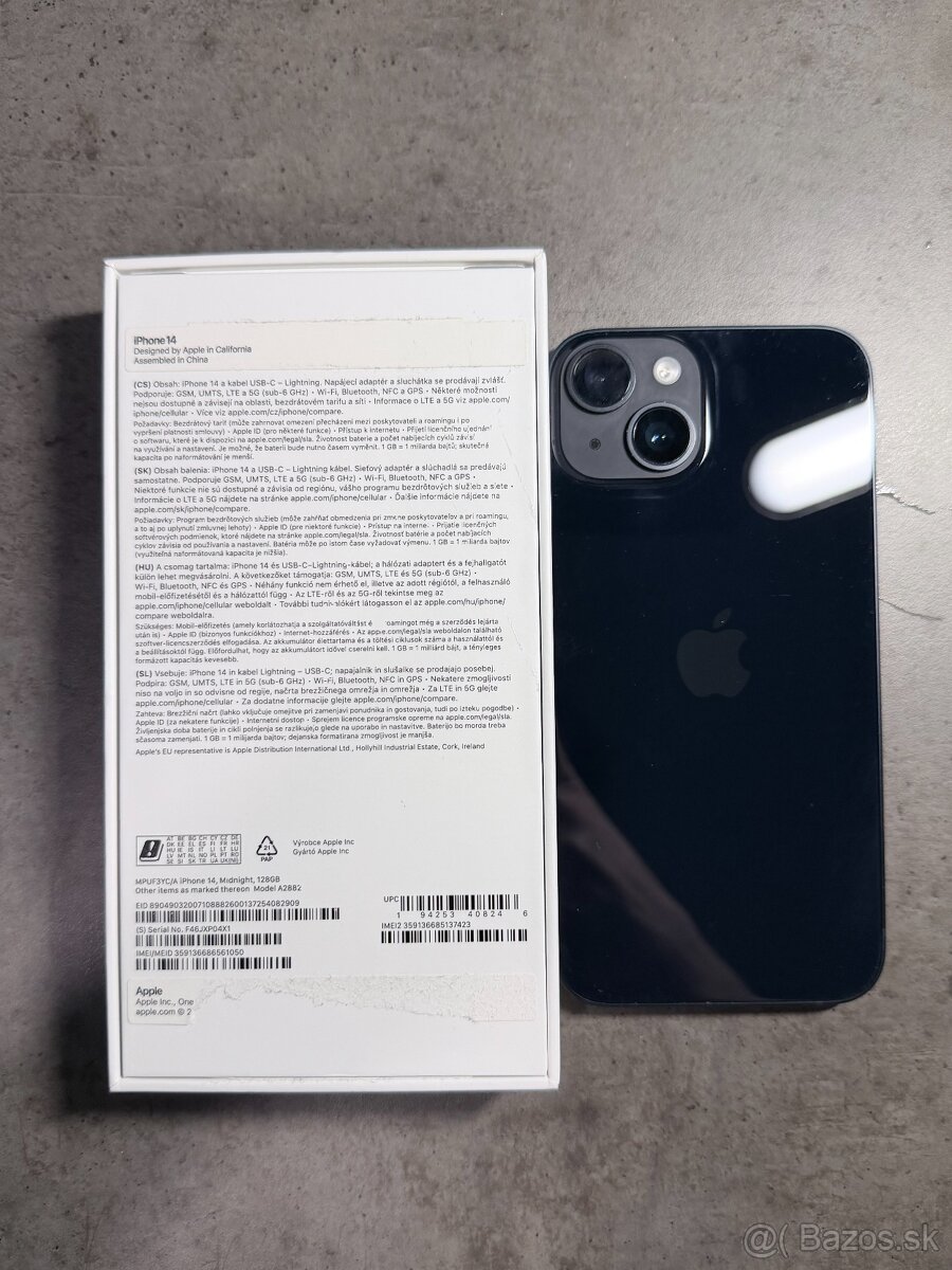 Iphone 14, 128GB, Midnight Blue - 2